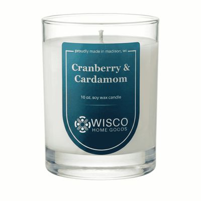 Cranberry &amp; Cardamom 10 oz Soy Candle