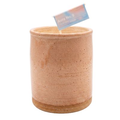 Aura No. 9 - Oi Ceramic Vessel - 14 oz Candle