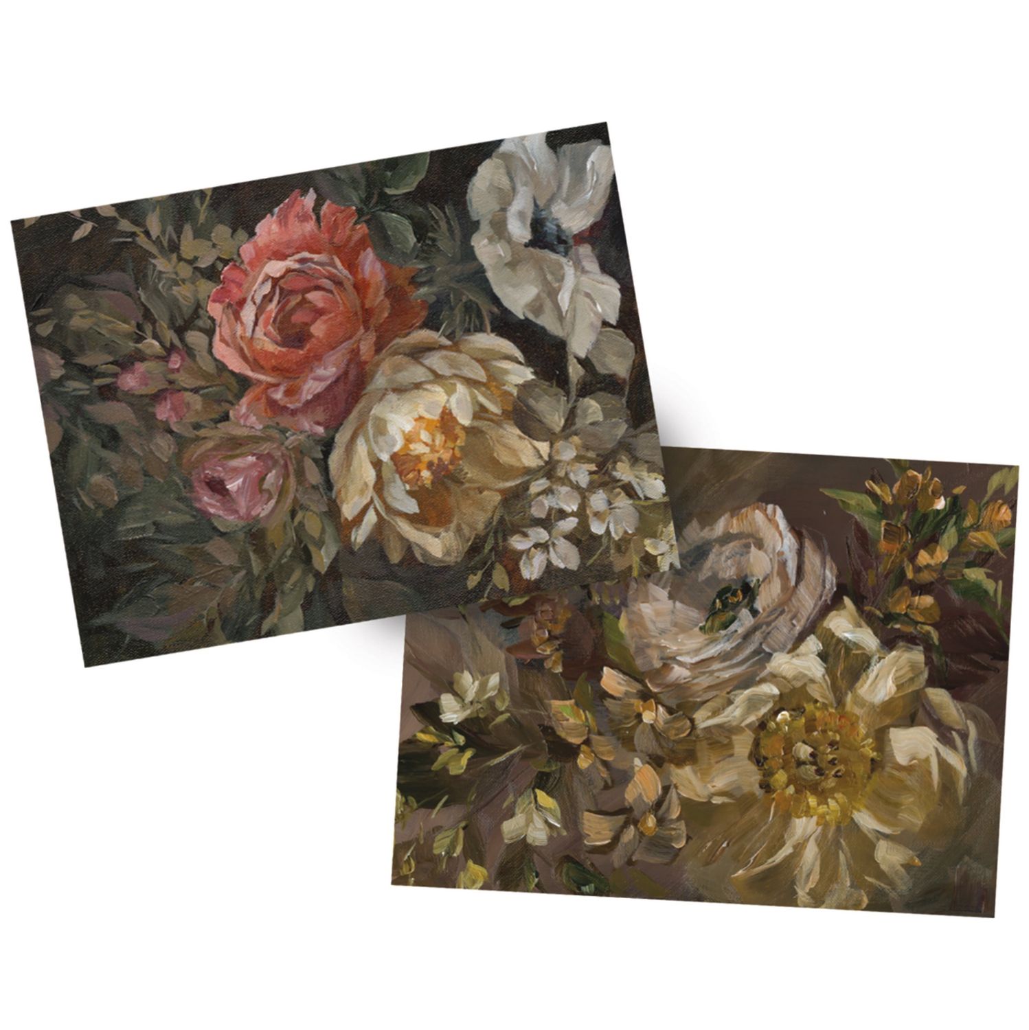 Moody Floral Note Card Set