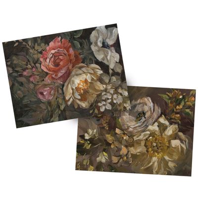 Moody Floral Note Card Set
