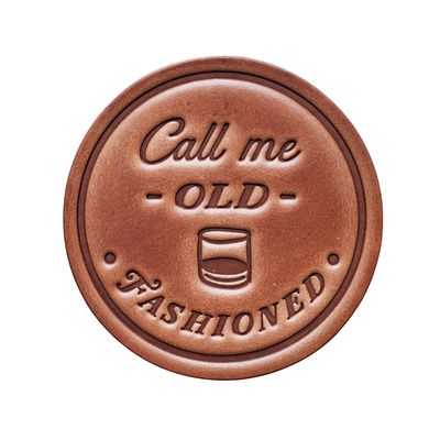 Call Me Old Fashioned Leather Coaster