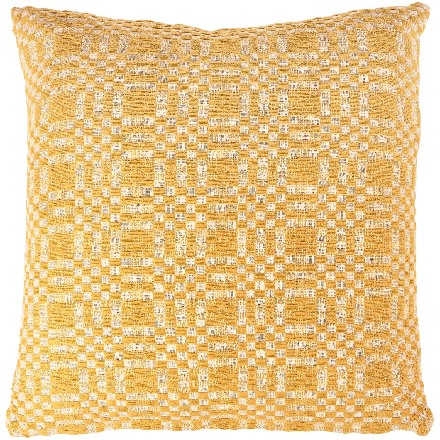 Pillow - Checkered Gold