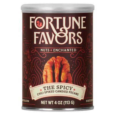Fortune Favors Spicy Chili-Spiked Candied Pecans - 4 oz