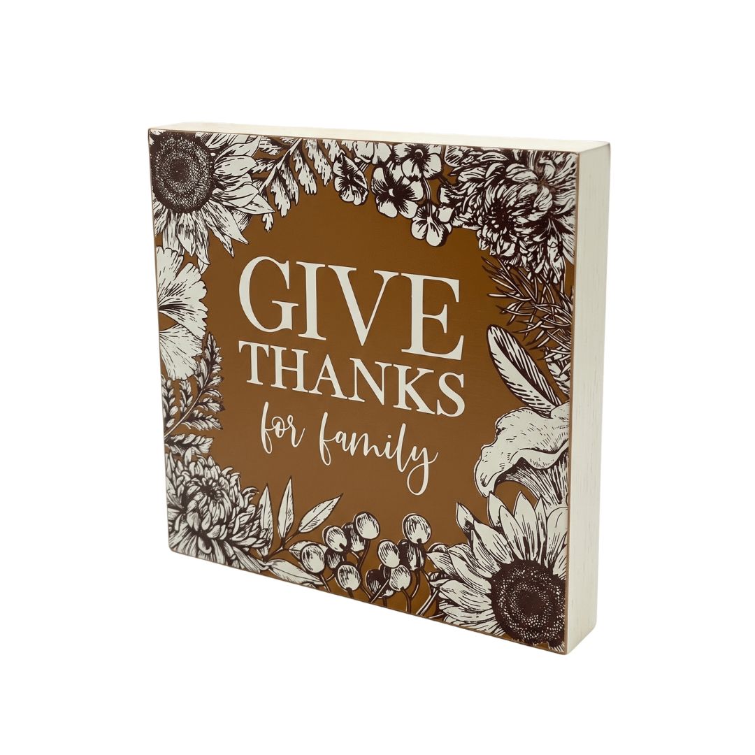 Give Thanks - Block Sign