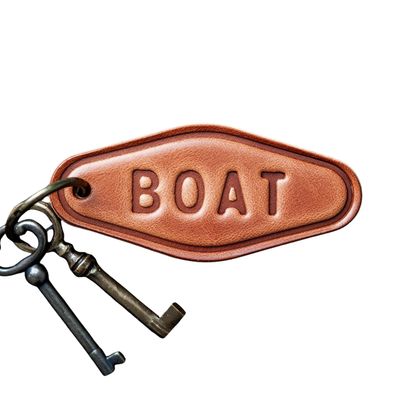 Boat Leather Keychain Motel Style