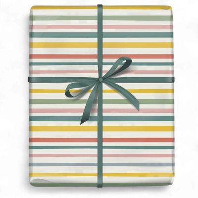 Always on the Go Stripe Gift Wrap