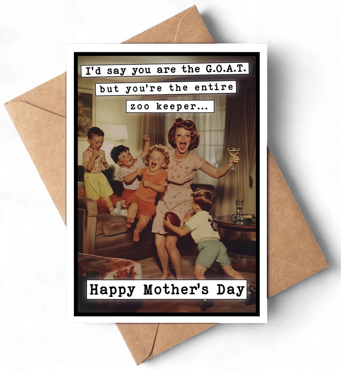 GOAT Mother's Day Greeting Card