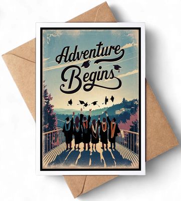 Adventure Begins Greeting Card