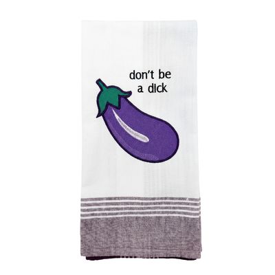 Don't Be a Dick - Embroidered Dish Towel