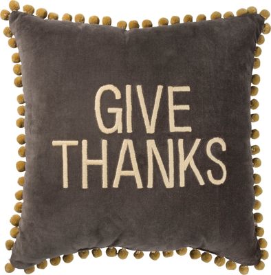 Give Thanks - 18"x18" Pillow
