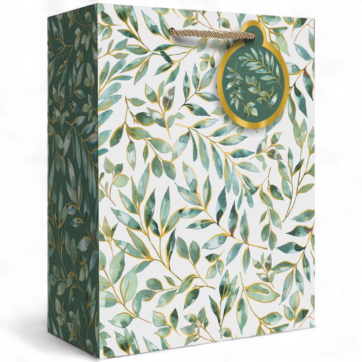 Gift Bag - Large - Elegant Leaves