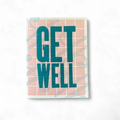 GET WELL - Greeting Card