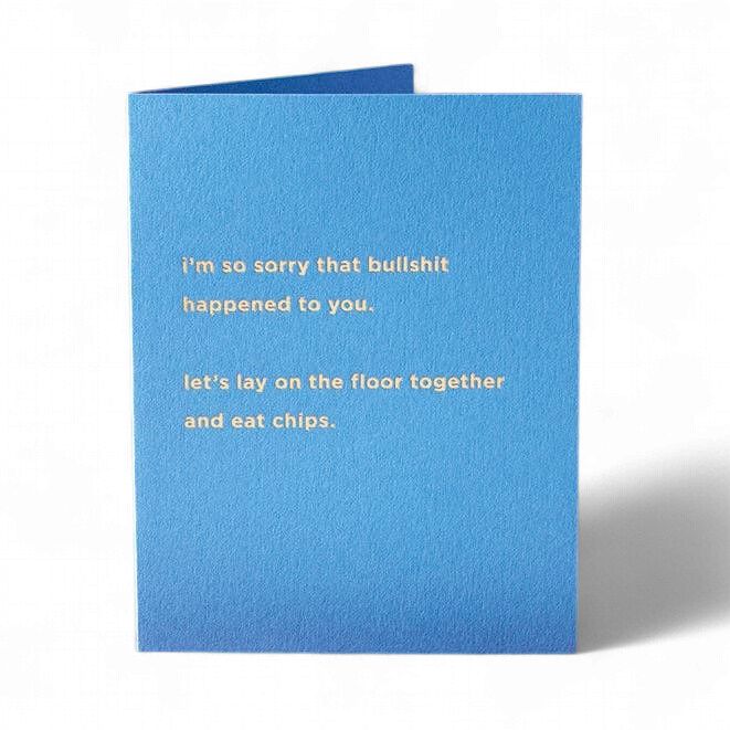 Eat Chips - Greeting Card