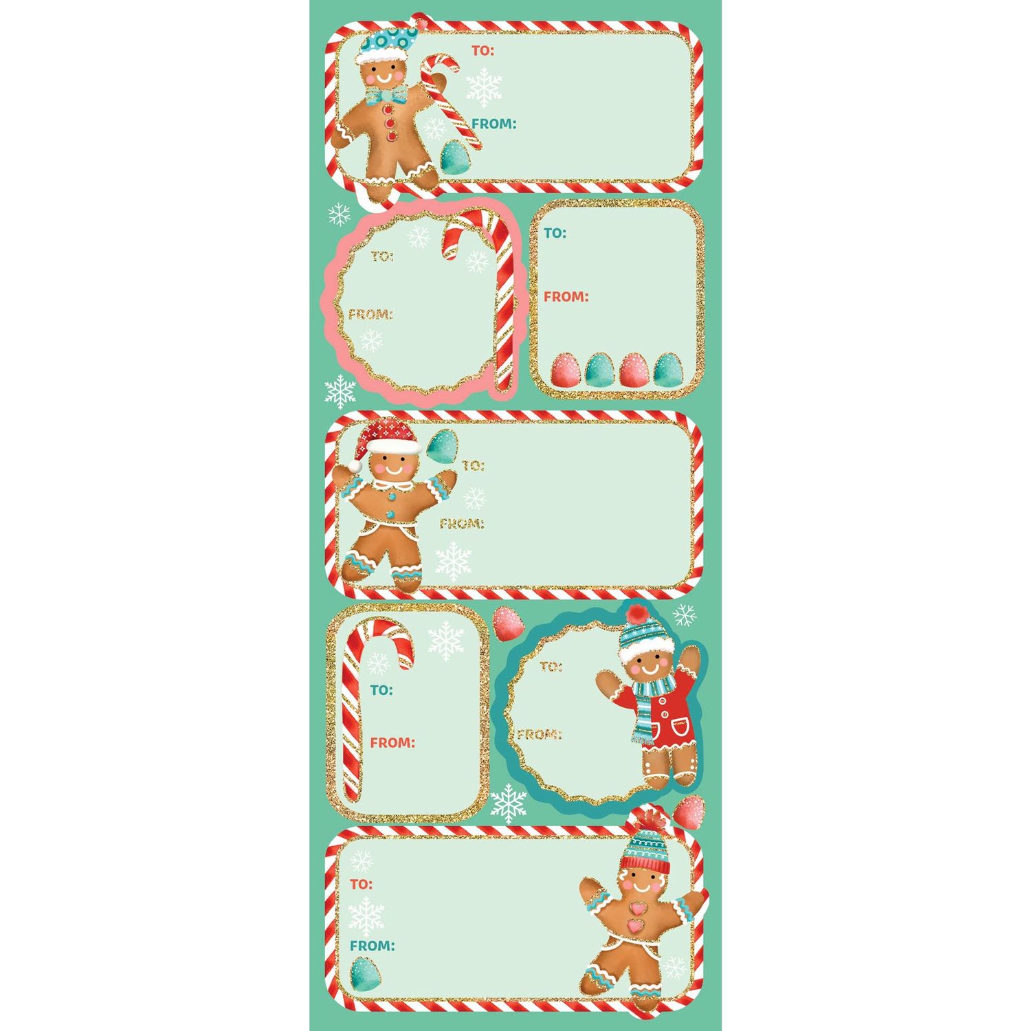 Gift Labels Gingerbread Cookies