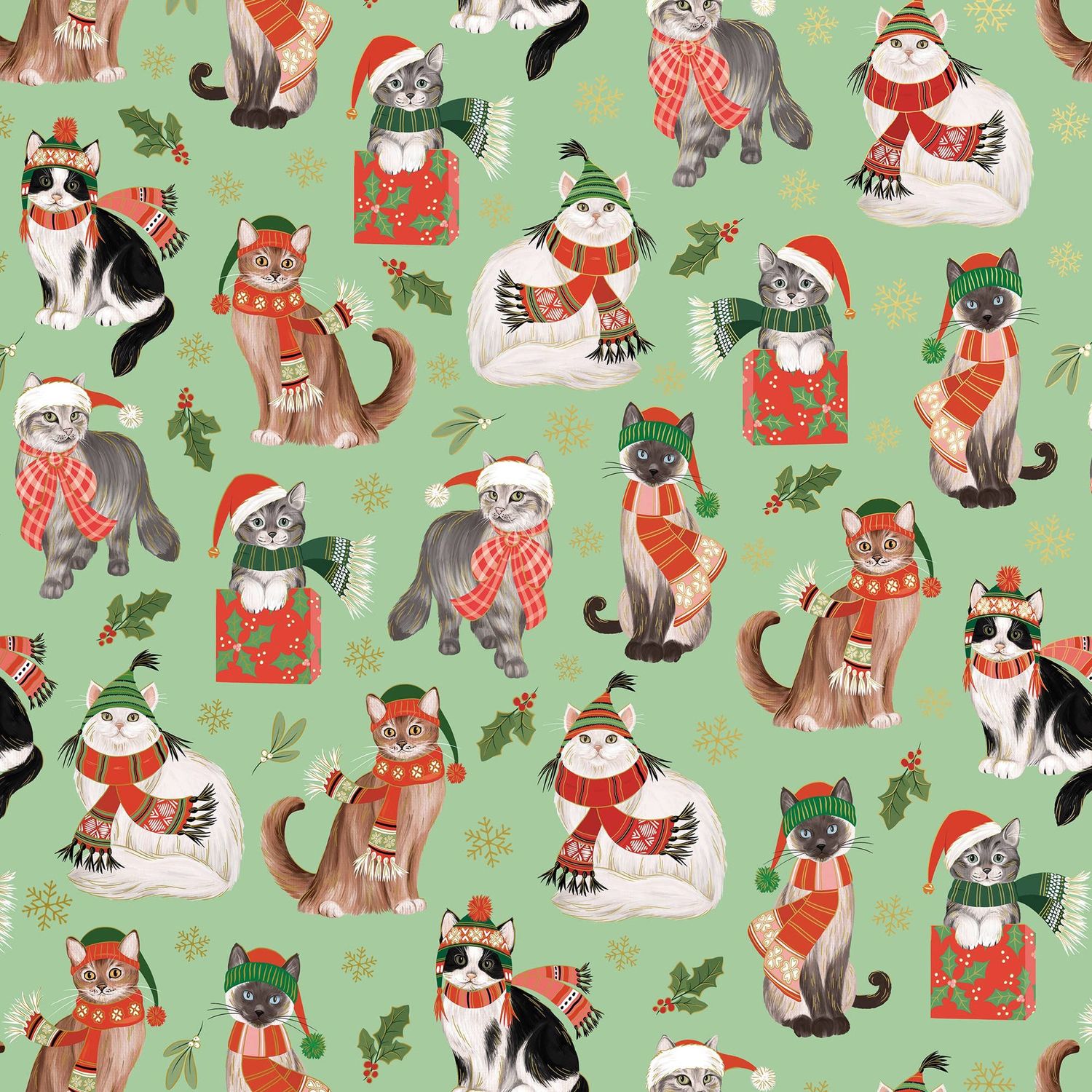 Wrap - Jumbos - Frolicking Felines