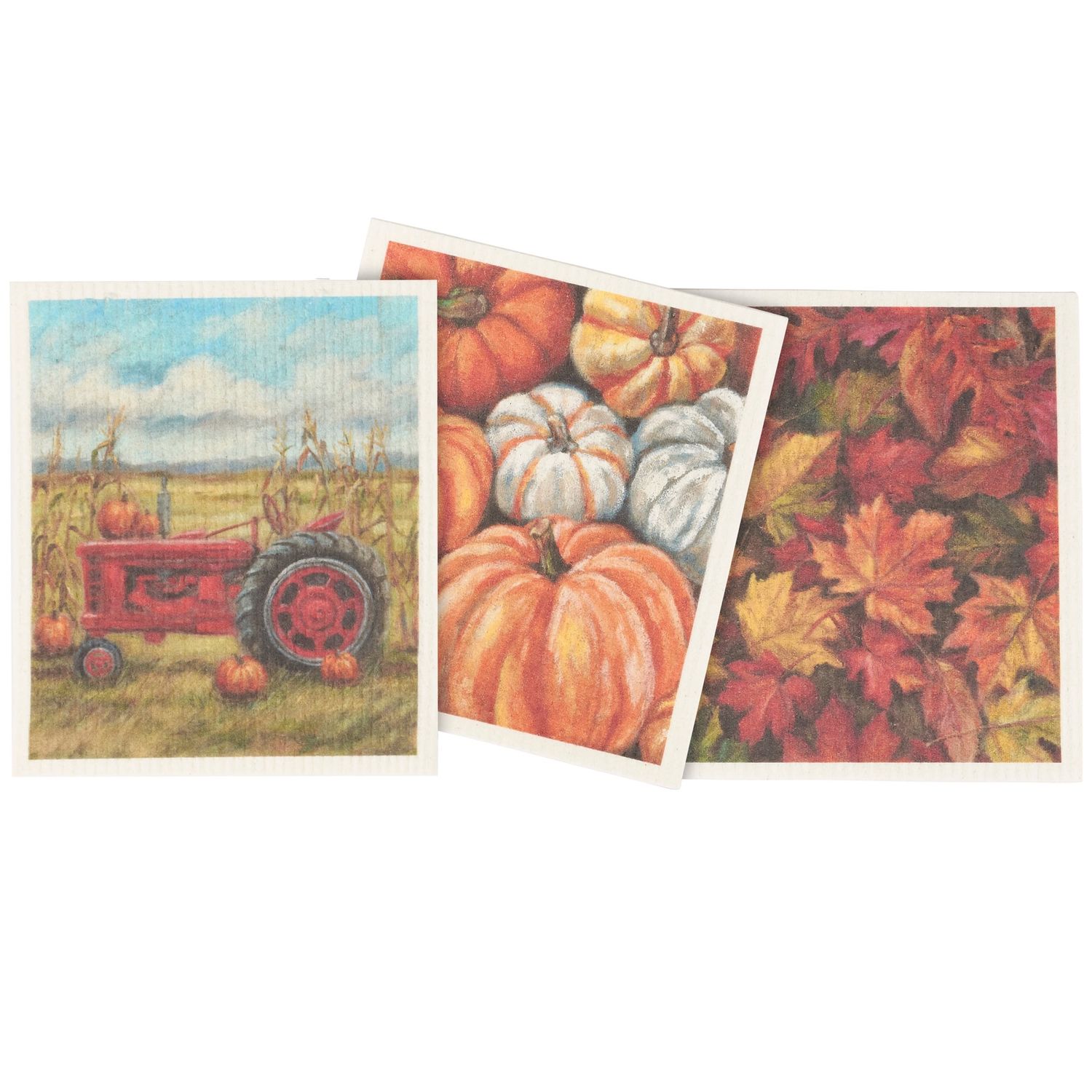 Fall Farm Swedish Dishcloth Set