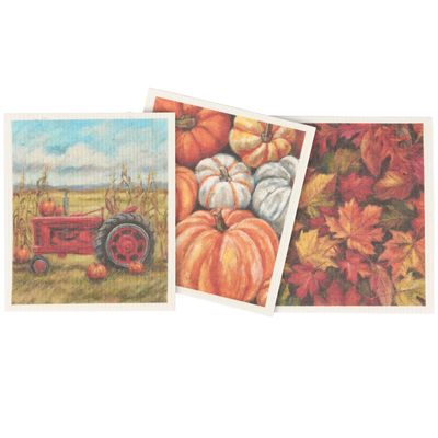 Fall Farm Swedish Dishcloth Set
