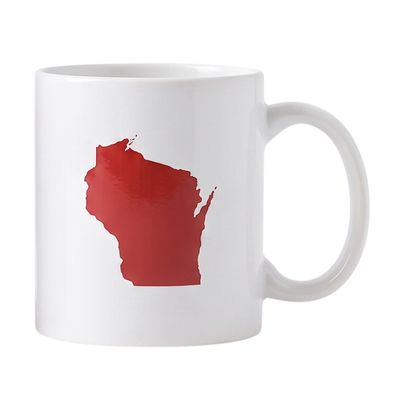 WI Love Screen Printed Coffee Mug