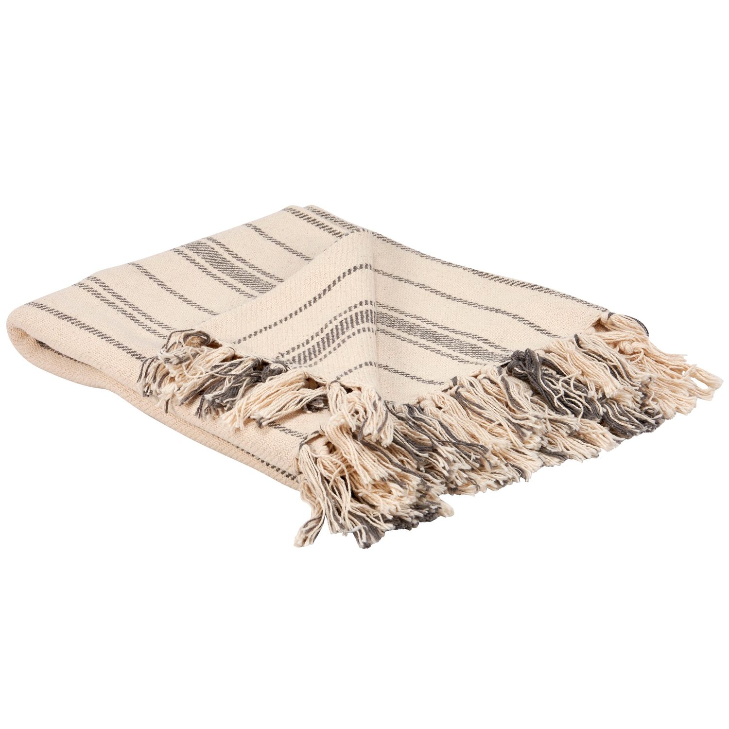 Farmhouse Cottage Stripe Throw