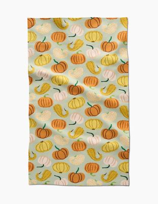 Pumpkins And Gourds Tea Towel