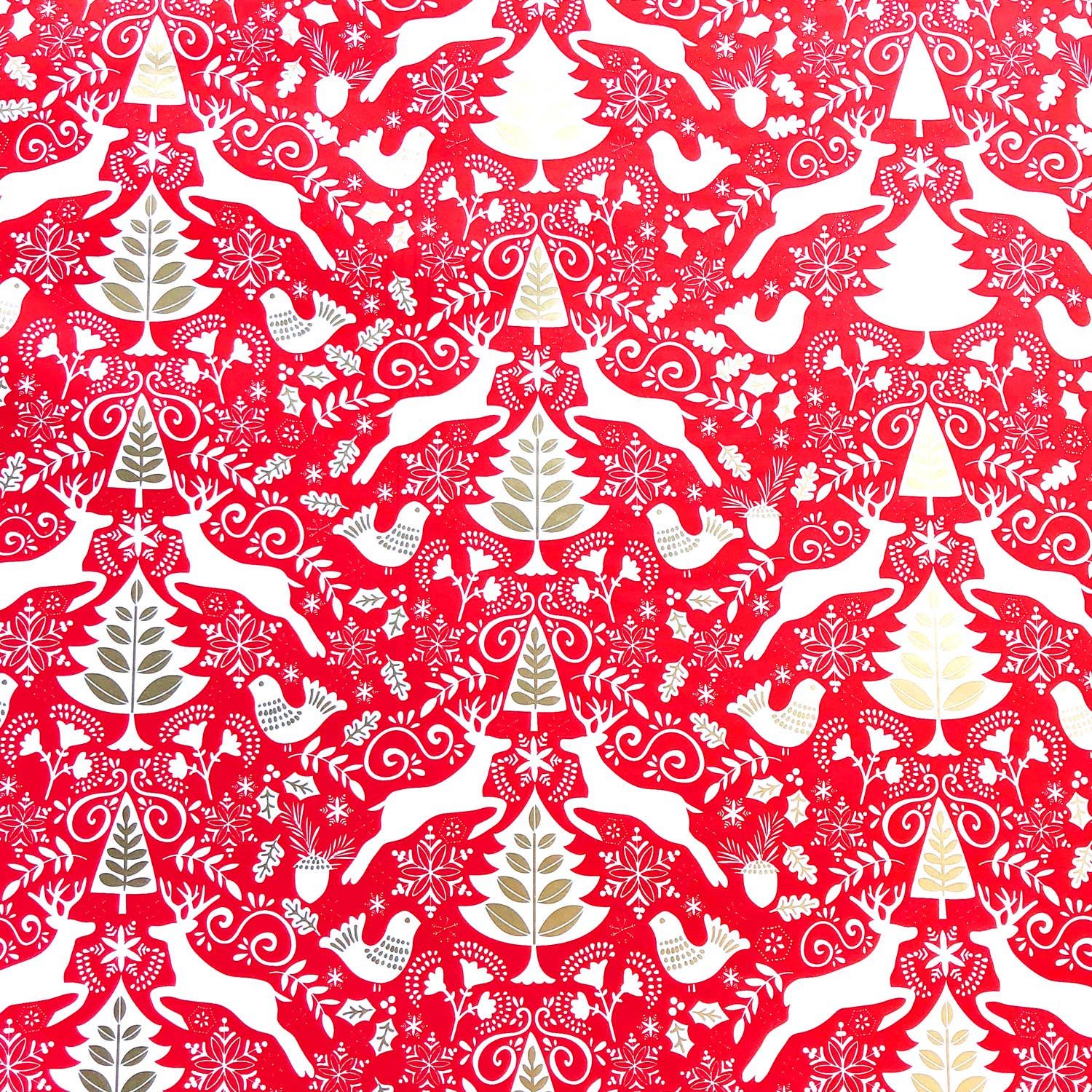Red Scandinavian Wrap - Jumbo