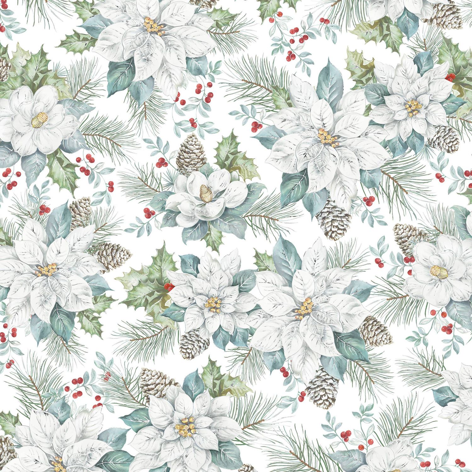 Snowdrift Floral Jumbo Wrap