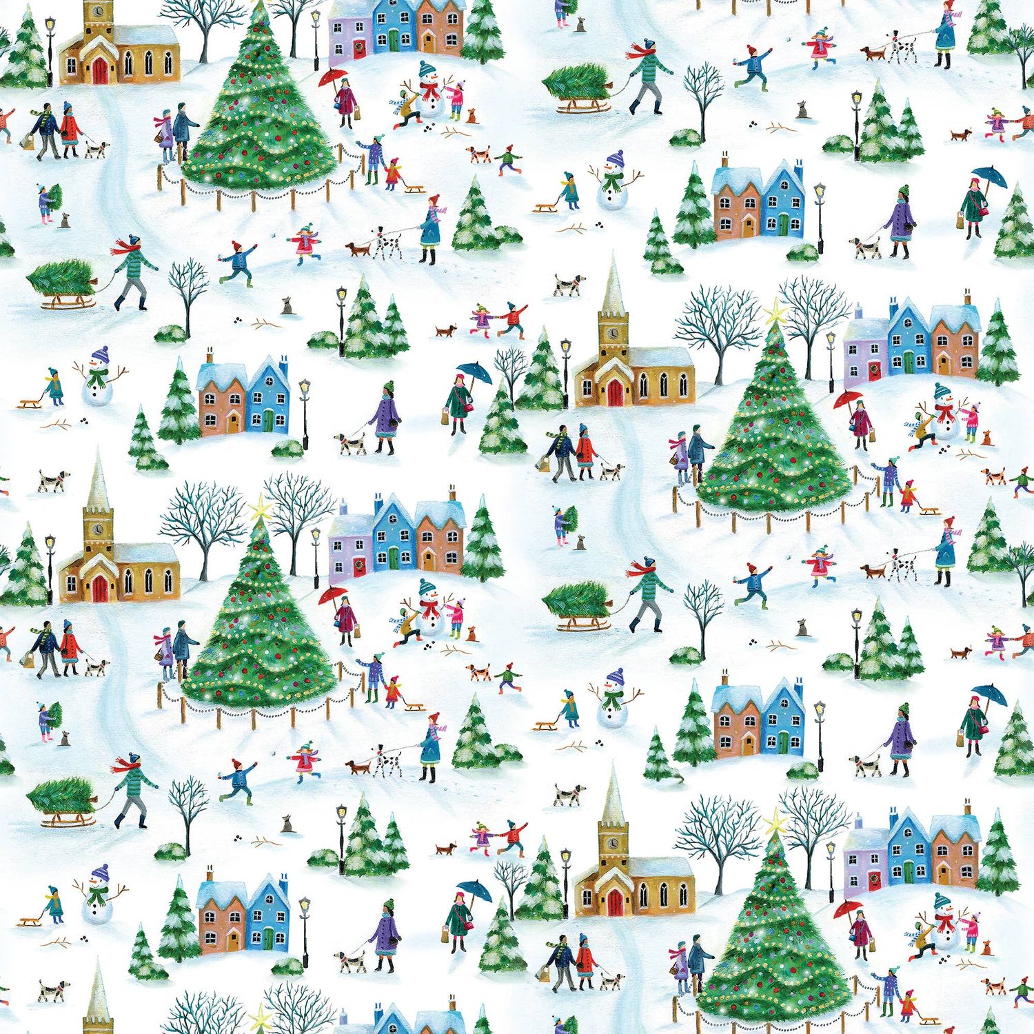 Christmas Village Wrap - Jumbo
