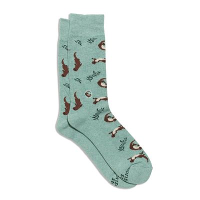 Socks that Protect River Otters | Gifts for Nature Lovers: Small