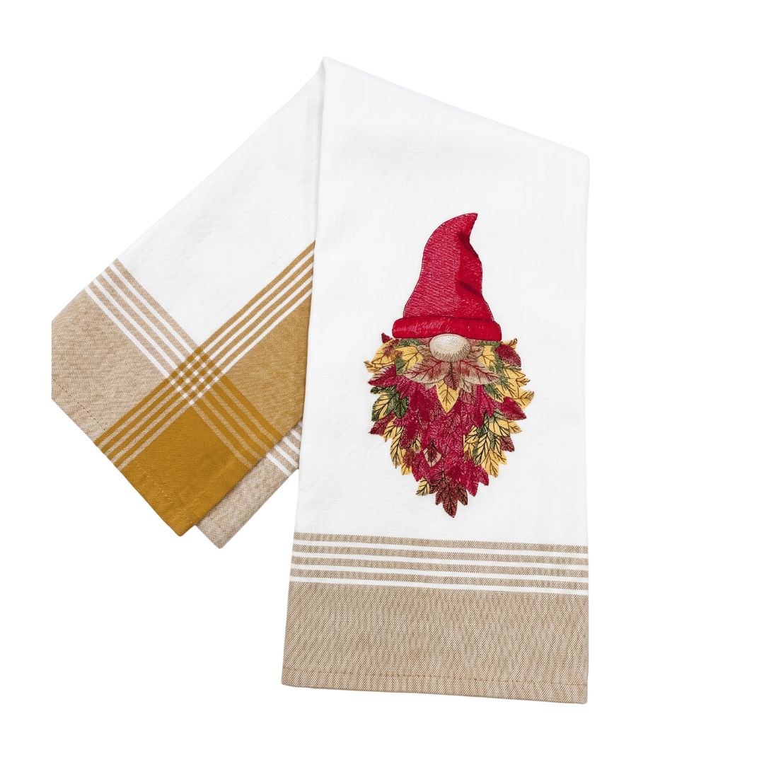 Autumn Gnome Kitchen Towel