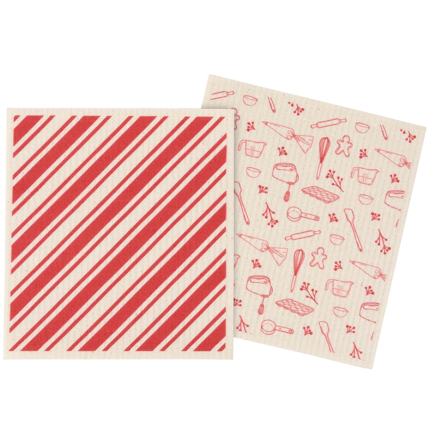 Christmas Baking Swedish Dishcloth Set