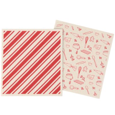 Christmas Baking Swedish Dishcloth Set