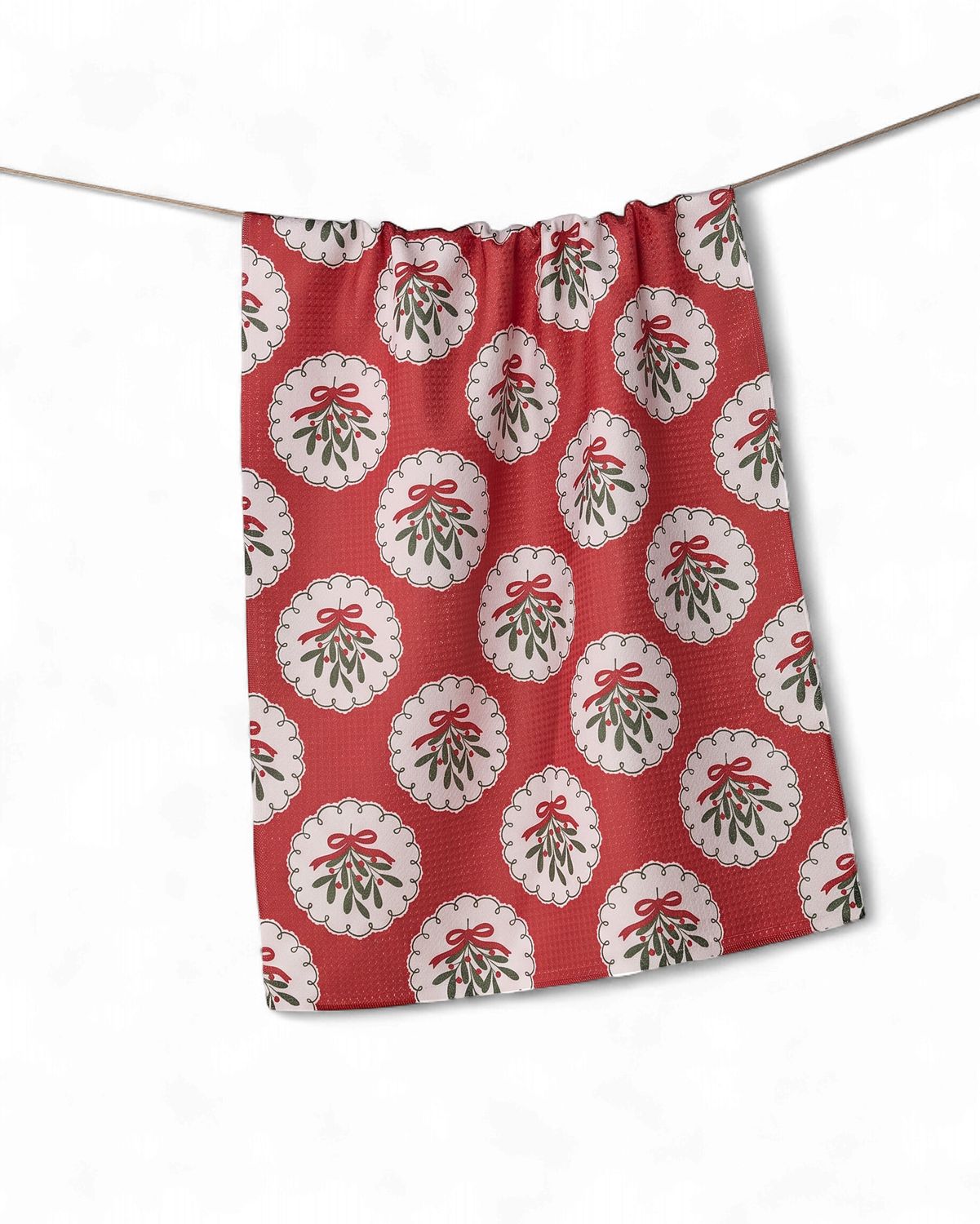 Merry Mistletoe Tea Towel | Holiday 2026