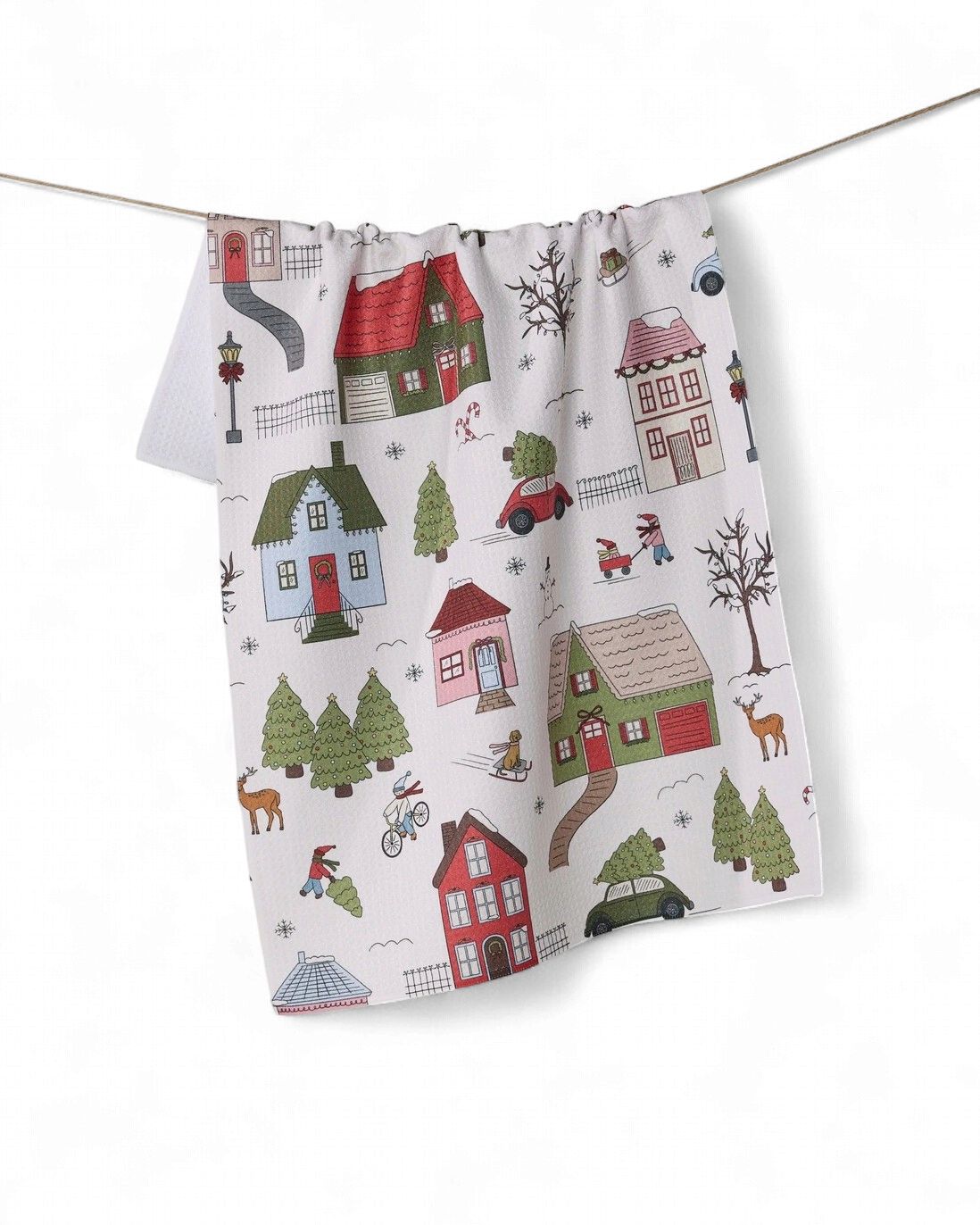 Winter Village Tea Towel | Holiday 2026