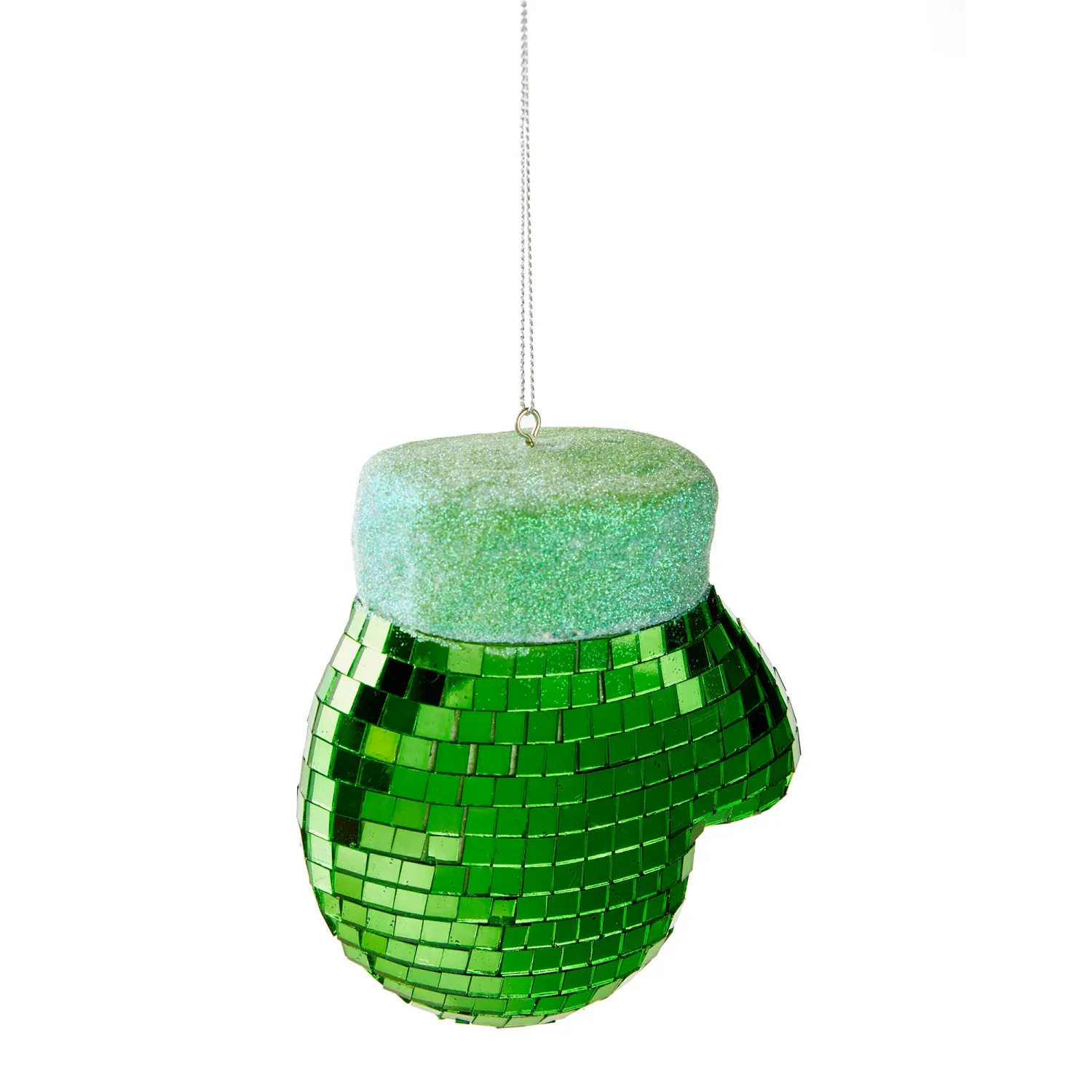 Disco Mitten Ornament | Green