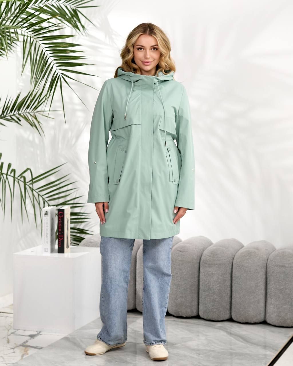 Жіночий плащ, арт А616, колір ментол
