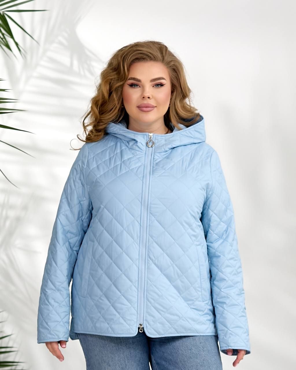 Стьобана куртка вітровка, арт А302, блакитний