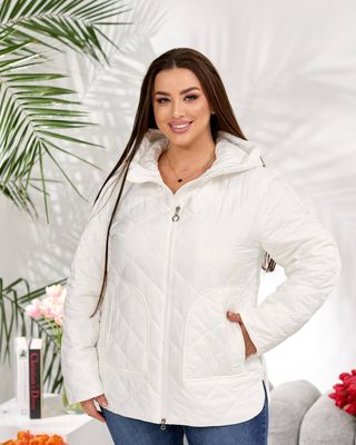 Стильна куртка, арт. А301, колір білий