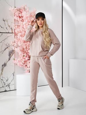 Жіночий спортивний весняний костюм, арт. А-420, колір беж