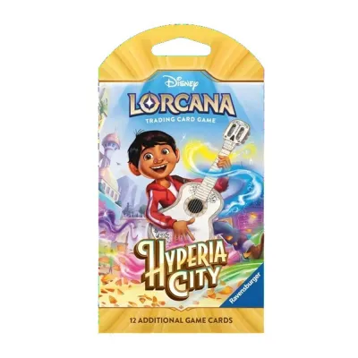 Disney Lorcana TCG - Hyperia City - Sleeved Booster Pack Disney Lorcana TCG - Hyperia City - Sleeved Booster Pack