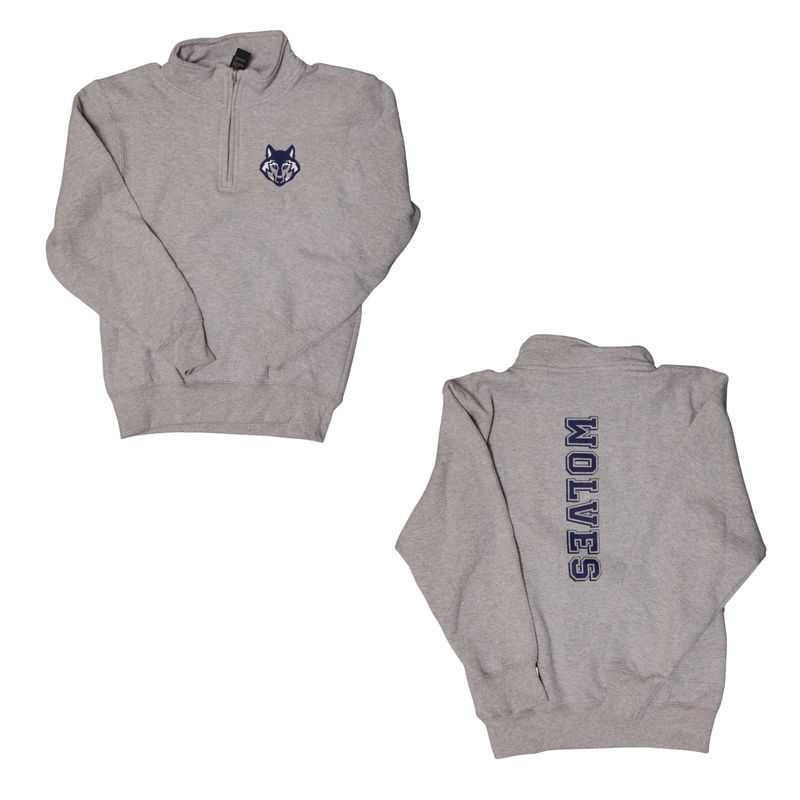 Grey Quarter Zip - Youth