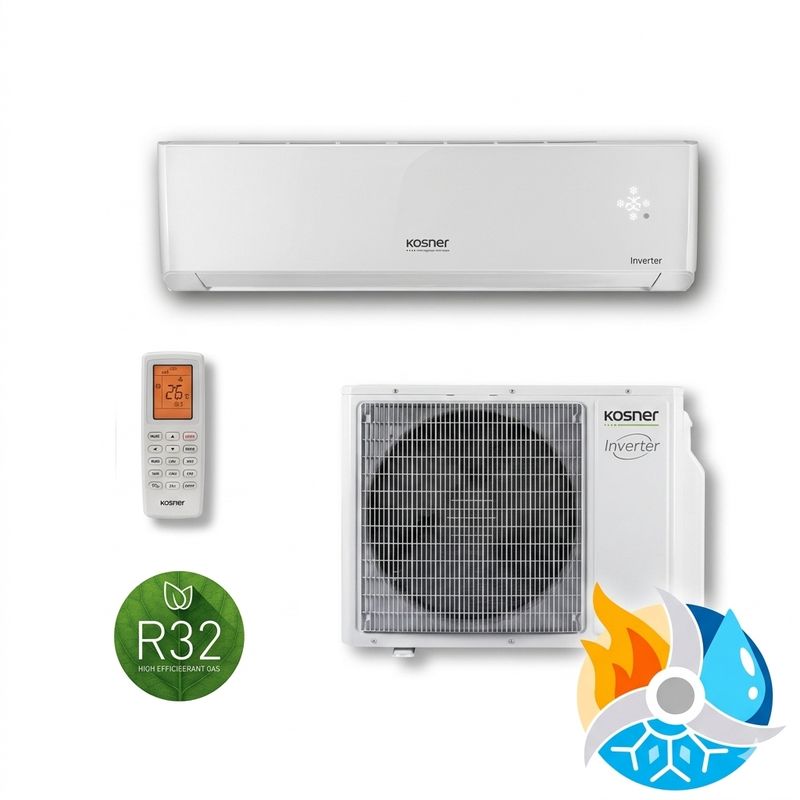 Split Pared Kosner Inverter WIFI Supra Serie A R-32 KSTI 24A/71 6020 frigorías