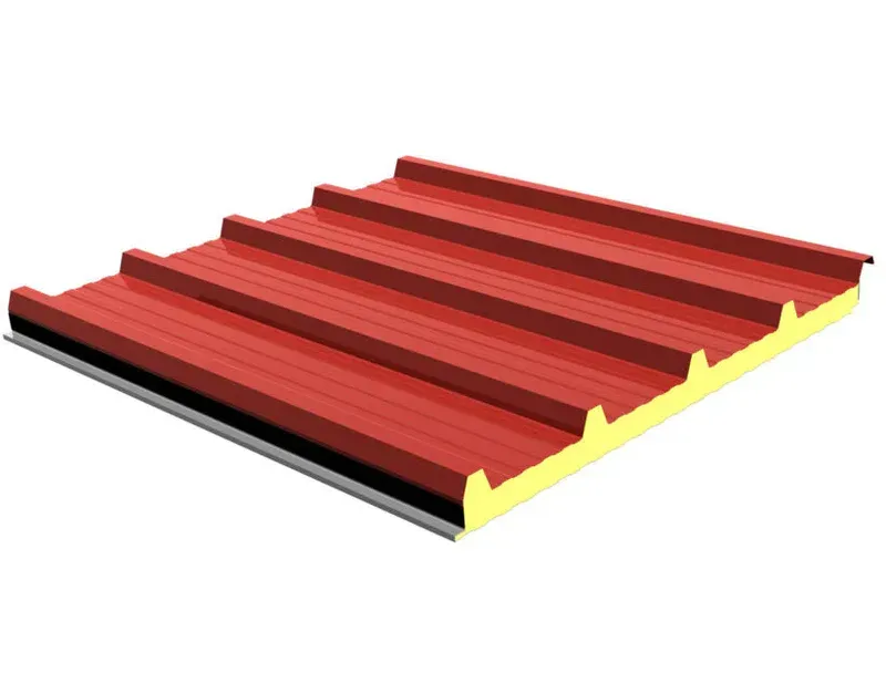 Panel sandwich cubierta 5 grecas ganadero 40 mm