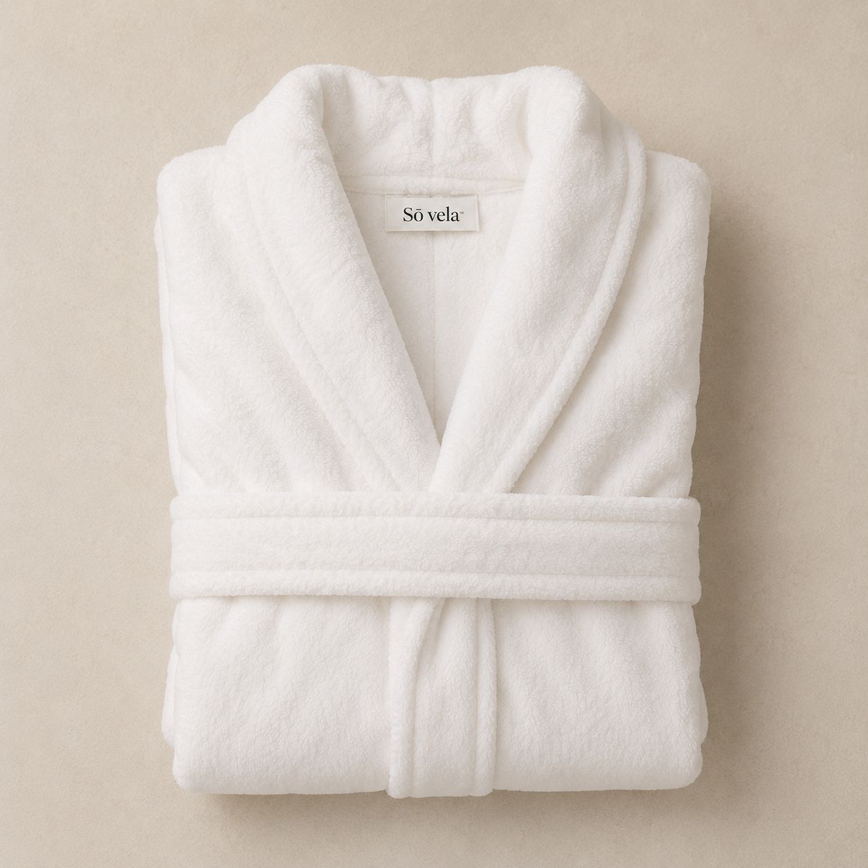 ​Sō vela™ Fleece Gown — White