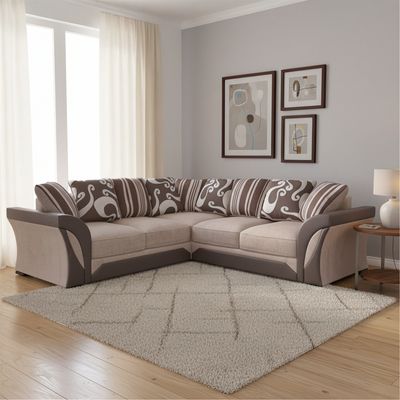 Shannon Corner Sofa- Chenille Fabric Sofa