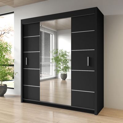 Sliding Mirrored Door Wardrobe - Oslo