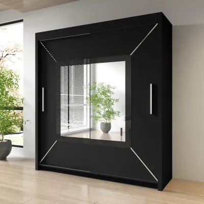 Sliding Mirrored Door Wardrobe - Nicole