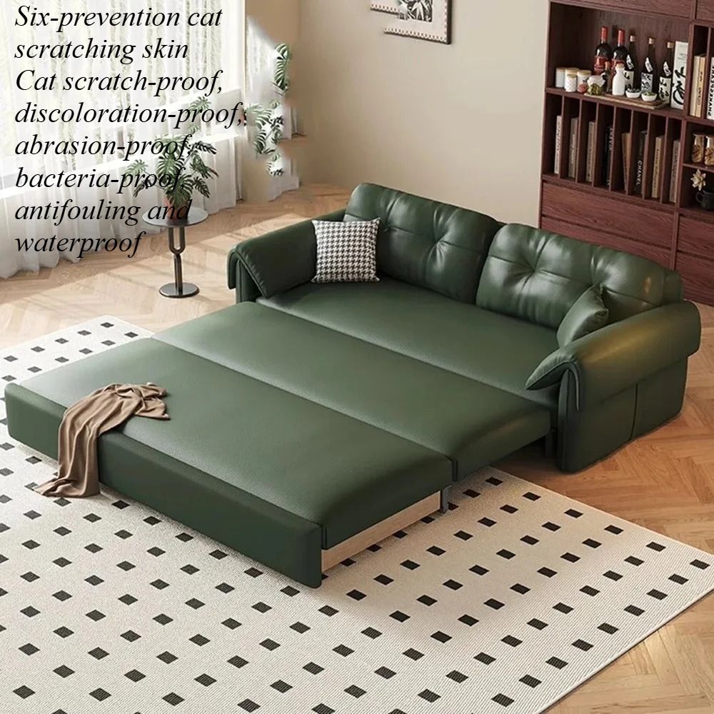 Folding Straight Sofa Multifunctional Storage Extendable Sofa Bed Multi seater Armrest Design muebles para el hogar furniture