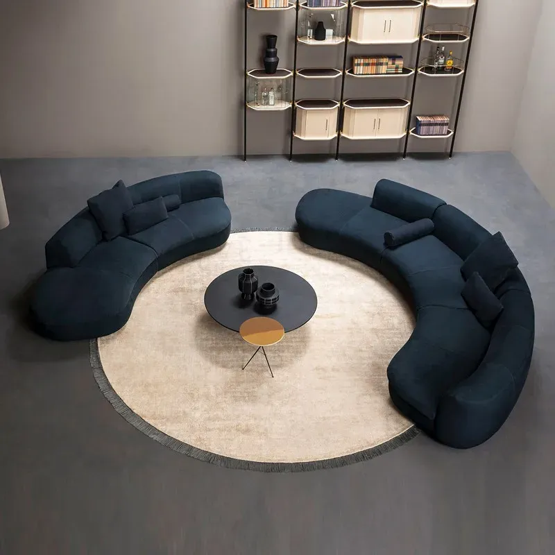 Modern Curved Sofa Sectional Design Lounge Modular Sofa Recliner Individual Cloud European Divani Da Soggiorno Home Furniture