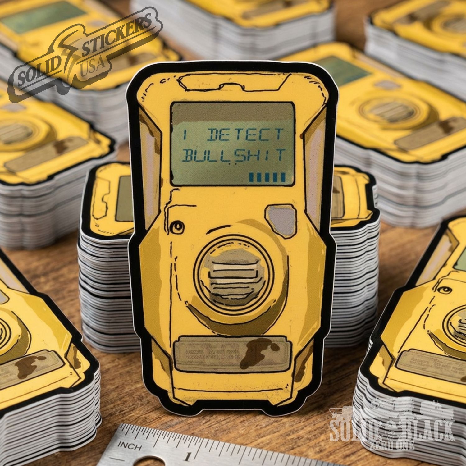 H2S Monitor BS Detector Vinyl Sticker
