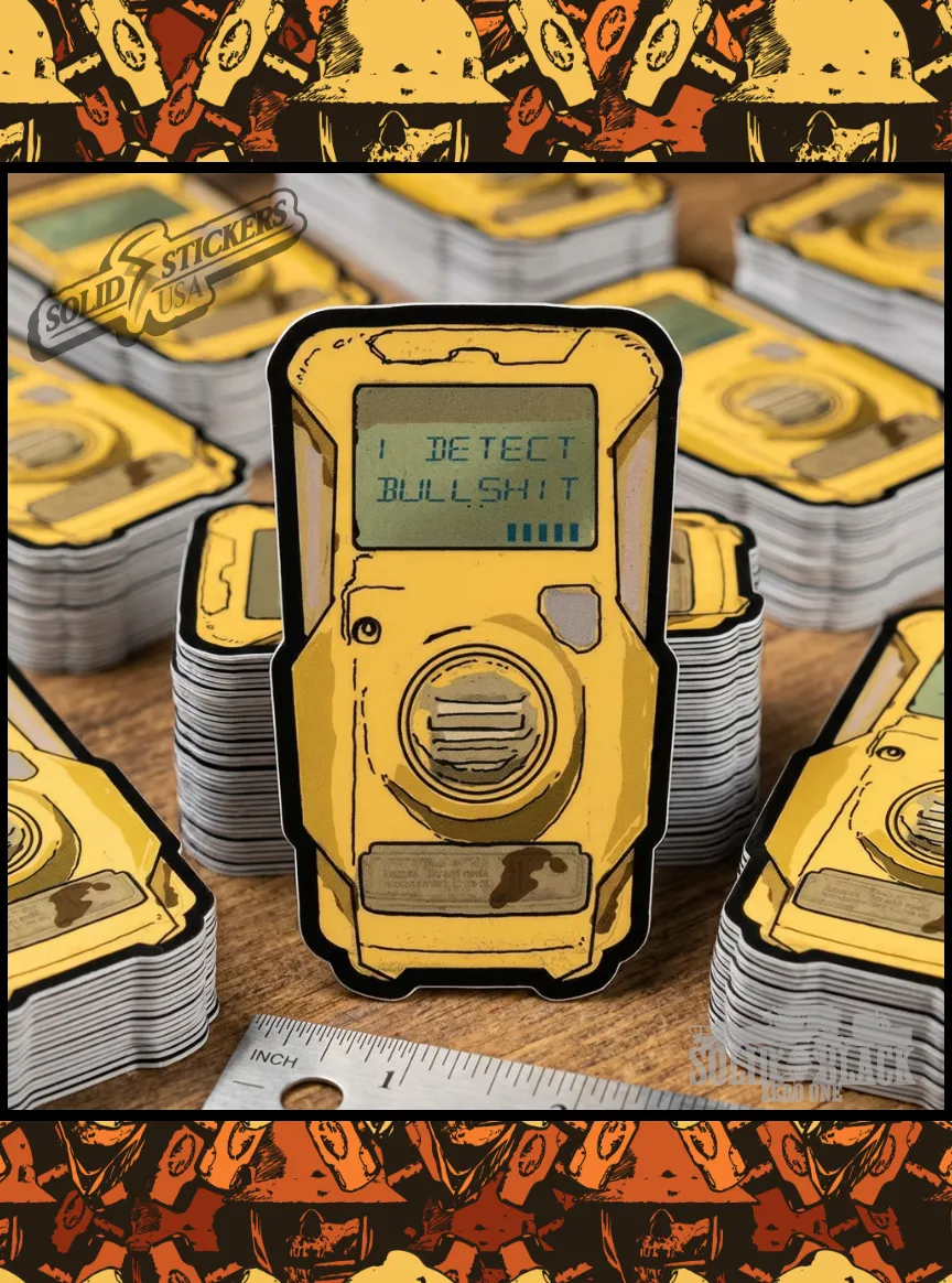 H2S Monitor BS Detector Vinyl Sticker